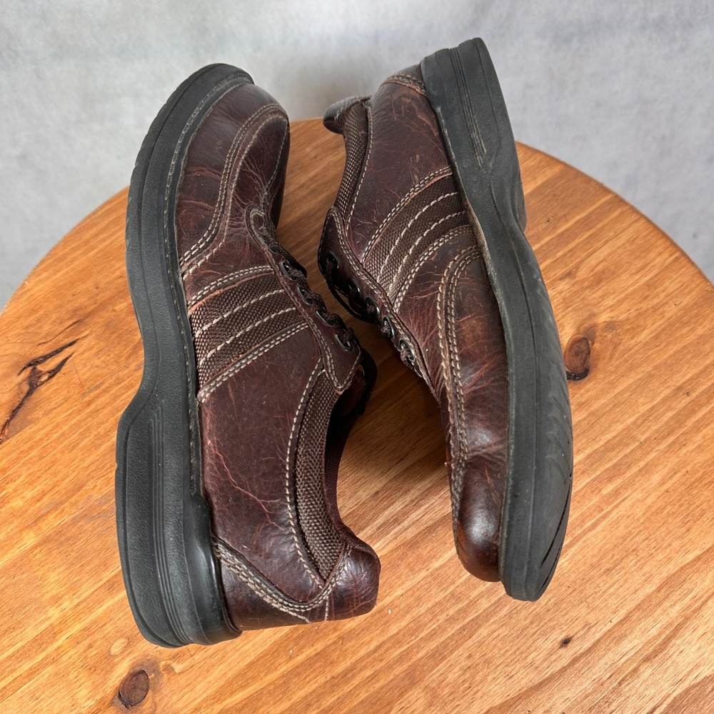 Clarks Collection Shoes Mens 7.5 Brown Leather Lace Up Casual Good 13287 - Picture 10 of 15